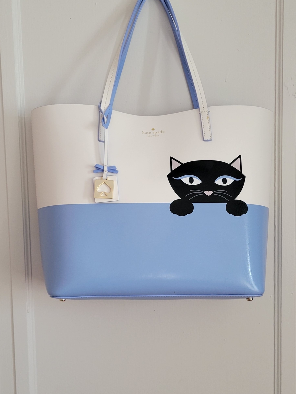 Jazz Things Up Little Len Peeking Cat Tote